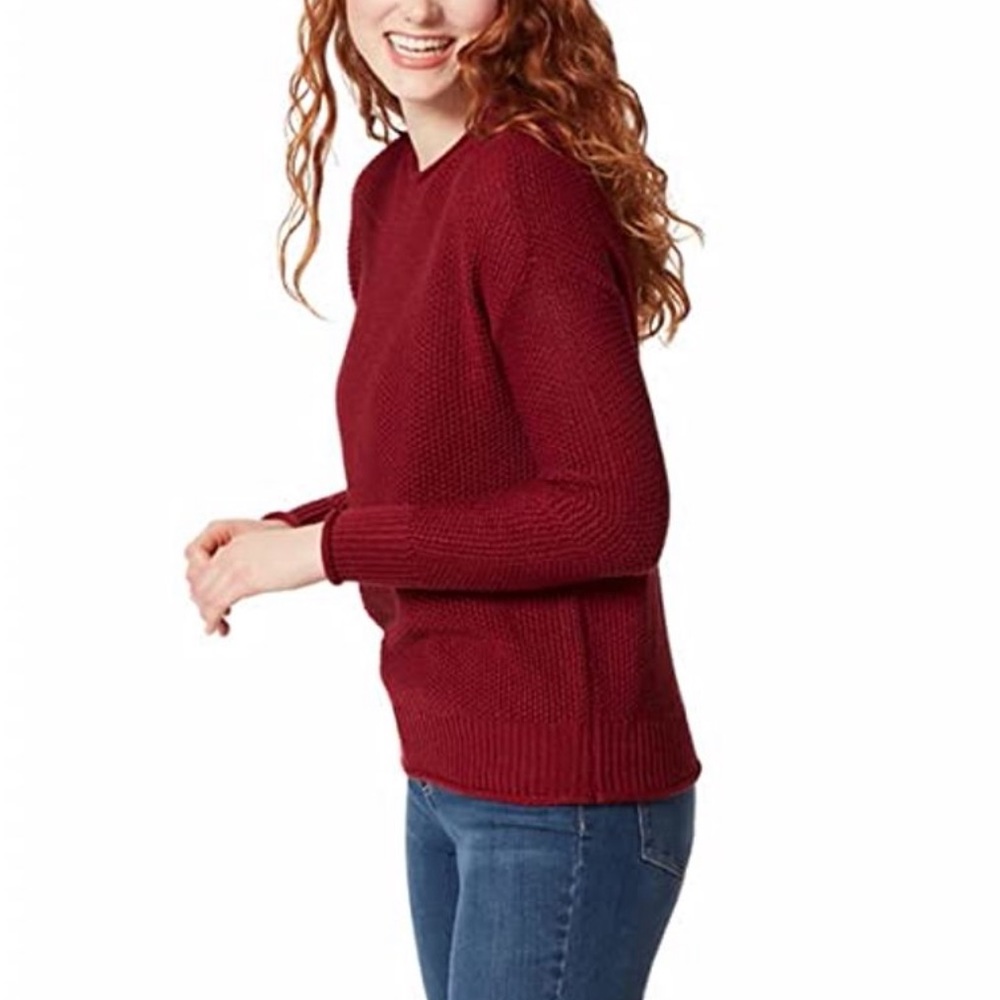 Jessica Simpson Long Sleeve Roll Neck Sweater Pomegranate S
